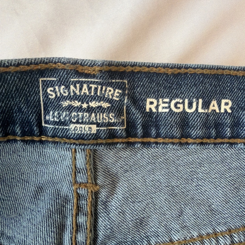 Pre-owned Levi's Strauss Signature Regular Fit Straight Jeans Men's 36x30 Denim - Picture 5 of 8